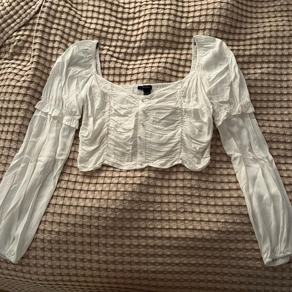 Elegant Cream Women's Top